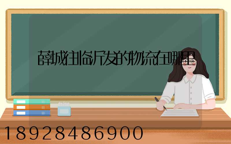 薛城往临沂发的物流在哪里